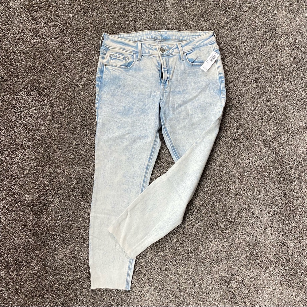 Old Navy Rockstart Skinny Ankle Jeans Light Acid Wash Size 8P New With Tags
